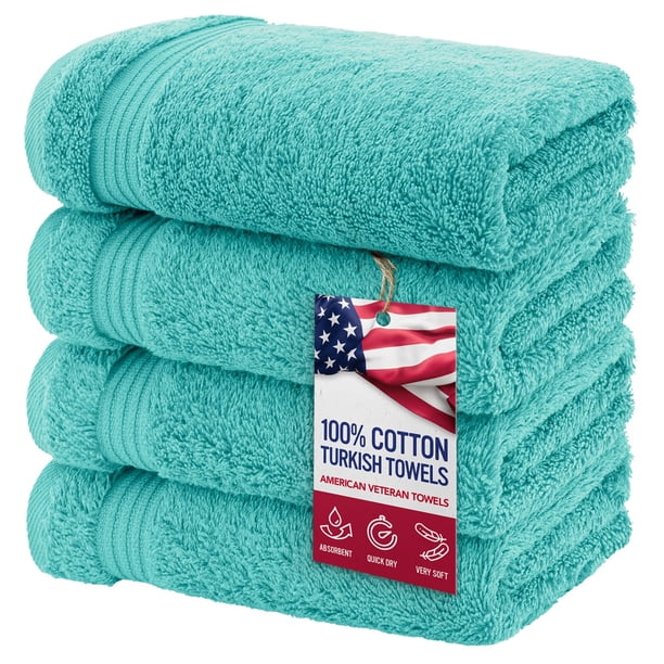 Juego de toallas de mano American Veteran Towel 100% algodón x4