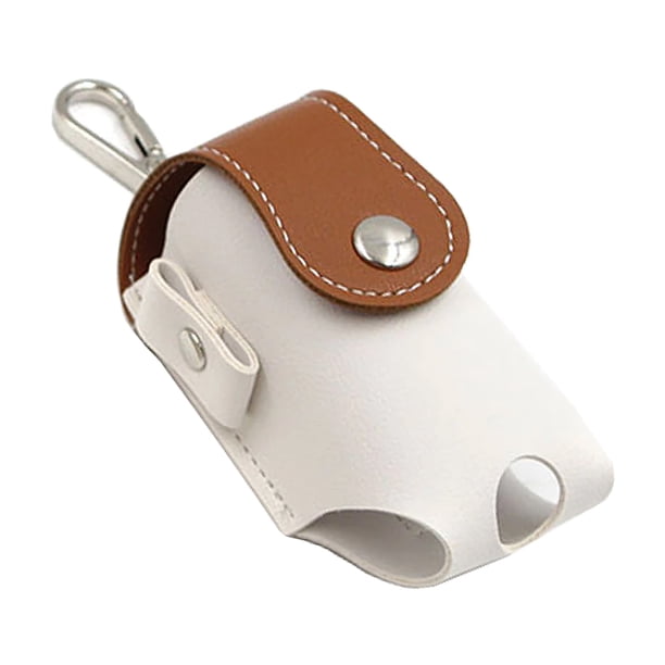 Sonducket Mini bolsa de golf PU cuero bola Tees soporte bolsa entrenamiento práctica cintura cinturón hebilla organización transporte Golf Cafe Blanco Sonducket OD023266-02