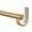 Brushed Gold, variant on Curtain Rods for 28-161” Windows, Splicing Construction, 1” Adjustable Drapery Rod with Aluminum Alloy Brackets and Finials for Window, Sliding Door, Patio, Living Room Decoration, Brushed Gold