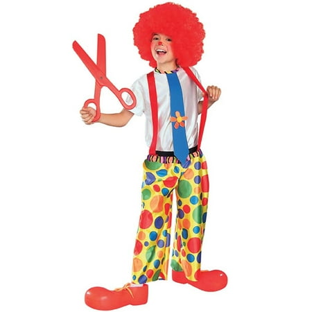 Chuckle King Child Clown Costume