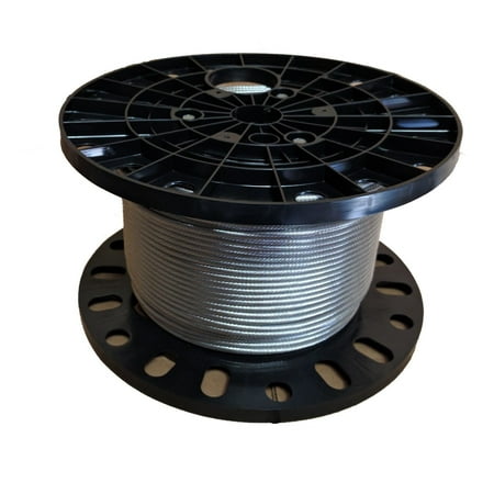 

1/4 Stainless Steel Cable Railing Wire Rope 1x19 Type 316 (500 Feet)