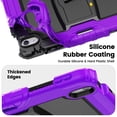 thumbnail image 6 of XYX for iPad Air 11 inch (2026 M4/2025 M3/2024 M2) Case, 3in1 Heavy Duty Shockproof Tablet Case with Stand, Shoulder Strap, Purple, 6 of 7