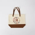 thumbnail image 5 of HIFA Initial Tote Bag for Women, Personalized Canvas Tote Bag - Two-Tone, Zipper Closure, Inner Pocket, Organic Cotton, Sturdy - Multipurpose Shoulder Bag Suitable for Shopping, Grocery, Beach, Travel, 5 of 5