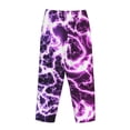 thumbnail image 3 of Lsque Blue Lightning Print Women's Pajama Pants, Lounge Pant - Comfortable Home Wear,Elastic Waistband, Stylish Design-X-Large, 3 of 9