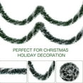 thumbnail image 5 of Christmas Garland Decorations Xmas Rattan Metallic Twists Garland Glitter Christmas Tree Hanging Wreath Decor for Staircase Railing Banister Indoor Outdoor Ornament, 5 of 6