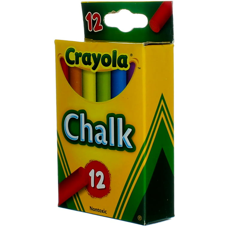 Crayola 510816 6 Assorted Colors Drawing Chalk - 12/Box