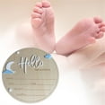 thumbnail image 4 of Baby Announcement Sign,5.9 Inch Wooden Hello World Newborn Signs, Birth Announcement Sign, Baby Shower Hospital Nursery for Newborn Boys and Girls, 4 of 9