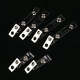 LKWLPD Metal Badge Clips 125 Pack ID Strap Clip ID Badge Clip Double
