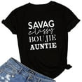 thumbnail image 2 of JeashCHAT T Shirts for Women Plus Size,Womens Summer Casual Shirt Letter Print Shirt Top T-Shirt Short Sleeve Cute Graphic Tee Shirts, 2 of 3