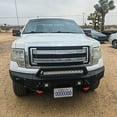 thumbnail image 3 of Vijay Compatible with 2009-2010-2011-2012-2013-2014 Ford F150 Front and Rear Bumper Textured Black Steel with Lights and D-rings, 3 of 12