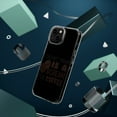 thumbnail image 4 of DistinctInk Clear Hybrid Case for Apple iPhone 15 Pro (6.1" Screen) - Silent Yawn Scream For Coffee - Tempered Glass Back, 4 of 9