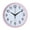 Pink, variant on Oiur Round Wall Clock Simple Style High-precision Battery Operated Easy-to-Read Non-Ticking Quartz Clock Wall Decor,Blue