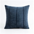 thumbnail image 3 of Decorative Square Throw Pillow Covers 18x18 Inch, Super Soft Chenille Pillows Farmhouse Fall Pillowcase for Living Room Bedroom Sofa Couch Cushion Cover Navy 45x45cm, 3 of 8