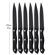 thumbnail image 4 of Juego de 6 Cuchillos de Filete Myvit Negro Acero Inoxidable Alto Carbono, 4 of 9