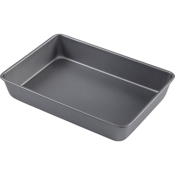 T-fal Commercial Oblong Nonstick Cake Pan, 9" x 13", Gray ...