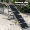 thumbnail image 5 of PawHut Dog Agility Equipment, Dog Playground Ramp with Safety Bar, Non-slip Surface, for Park, Backyard, Walk and Pause Training, Gray, 5 of 9