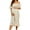 Beige, variant on MEZZALL Womens Dress Floral Square Neck Midi Dresses Maternity Dress Pregnant Casual A-Line Dress Long Flowy Smocked Dress Versatile Dailywear S