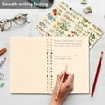 thumbnail image 4 of FORMRS 1-Subject Spiral Notebook 8" x 5" College Ruled 60 Refillable Sheet A5 Hard Cover, 2 Pack, Beige Wildflowers, 4 of 7