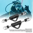 thumbnail image 3 of 2 Pcs Sangle de Ressort pour Aileron de Plongée, 316 Acier Inoxydable Double Usage Sangle de Talon avec Boucles pour Aileron de Jet pour OMS, 3 of 7