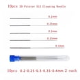 thumbnail image 2 of 10 PCS/Box Metal Flexible Cleaning Needle for Nozzle for 3D Printer SLS, 2 of 7