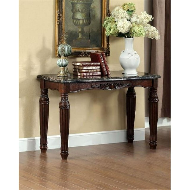 Furniture Of America IDF-4292EX-S Canapé Espresso en Faux Marbre - Espresso