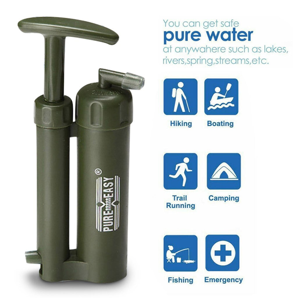 Kyusrd Outdoor Water Purifier Camping Hiking Emergency Survival Purifier Filter New