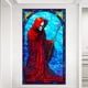 thumbnail image 2 of 5D DIY Full Round Drill Diamond Painting Glass Red Robe Death Kit Decor 40x70cm JShteea El nuevo, 2 of 9
