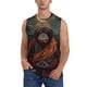 thumbnail image 1 of Fotbe Banana Leaf Meditating Gorilla Men's Camiseta sin Mangas Estampada para Hombres, Playera Casual para Gimnasio, Entrenamiento, Playa-Medium, 1 of 7