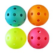 EXEL Precision Pro Floorball Balls - 4-Pack Multicolor