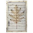 thumbnail image 2 of Nearly Natural 24" Maple Leaf Window Shutter Wall Decor, Cream, 2 of 2