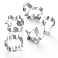 thumbnail image 3 of Cook with Color 7-Piece Stainless Steel Cookie Cutter Set, Fun Decorative Shapes for Baking and Decorating, Bow, 3 of 5