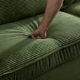 thumbnail image 3 of Aukfa 87" Comfy Sofa for Living Room,Deep Seat Loveseat Couch with Cupholder, Corduroy, Green, 3 of 10