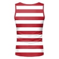 thumbnail image 5 of KPOPLK Men's Tank Tops Quick Dry Sleeveless Workout Muscle Shirt Athletic Bodybuilding Gym Performance Tee Shirts Size XXXL,Red, 5 of 5