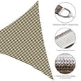 thumbnail image 4 of Yescom 25Ft Triangle Sun Shade Sail 97% UV Block Commercial Carpark Pool Camping Playground Outdoor Coffee+White, 4 of 10