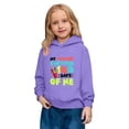 thumbnail image 5 of IWRICH My Teacher Survived 100 Days of Me Hoodies for Boys Girls Long Sleeve Lined Hooded Sweatshirts Cute Tops,Size 2-14 Years Purple 110, 5 of 7