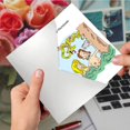 thumbnail image 5 of NobleWorks, First Photobomb - Humorous Happy Birthday Greeting Card - Funny Adam & Eve Photo, Cartoon Stationery, 5 of 5