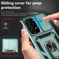 thumbnail image 2 of Samsung Galaxy a53 5G Case Heavy Duty Shockproof Full Body Protective Phone Cover,Built in Finger Ring Stable Holder Kickstand,2022 Dark Green, 2 of 17