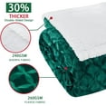 thumbnail image 6 of inhand forest Green Sherpa Throw Blanket, 60” x 80”, 6 of 6