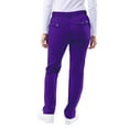 thumbnail image 3 of Adar Pro Scrubs pour Femmes - Pantalon de Yoga Skinny Leg - P4100 - Raisin - TTP, 3 of 6