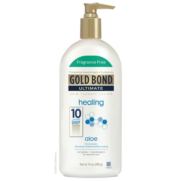 Gold Bond Ultimate Healing Lotion 14 Oz Fragrance Free Walmart Com Walmart Com