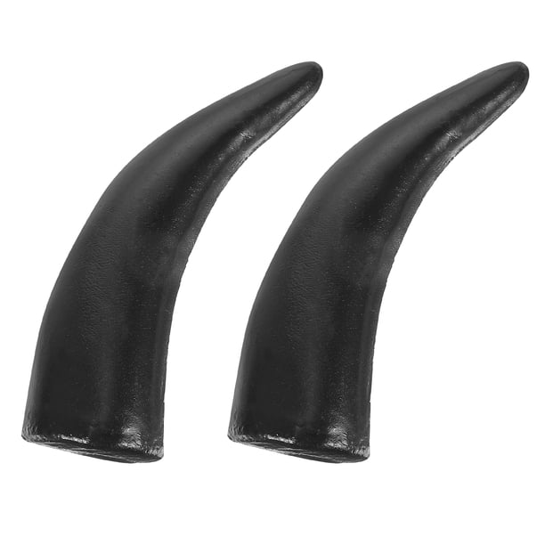 FELTECHELECTR 1 par de tocados de plástico con cuerno de buey y cuernos de toro para disfraz de Halloween o cosplay.