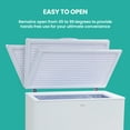 Koolatron Chest Freezer 7.0 Cu. ft (195L), White, Manual Defrost