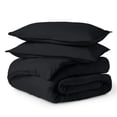 thumbnail image 2 of Set Edredón Individual Polo One + 1 Funda 1800 Hilos Suave negro, 2 of 5