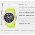 thumbnail image 6 of Men's Watches Outdoor Sports Waterproof Military Watch Large Face Tactical Digital Analog Wrist Watch Date Multi Function Led Alarm Stopwatch for Men, 6 of 7