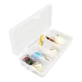 thumbnail image 4 of S SERENABLE 5 Pieces Fishing Lures Spinnerbait Portable Hard Metal Spinnerbaits with Box, 4 of 9