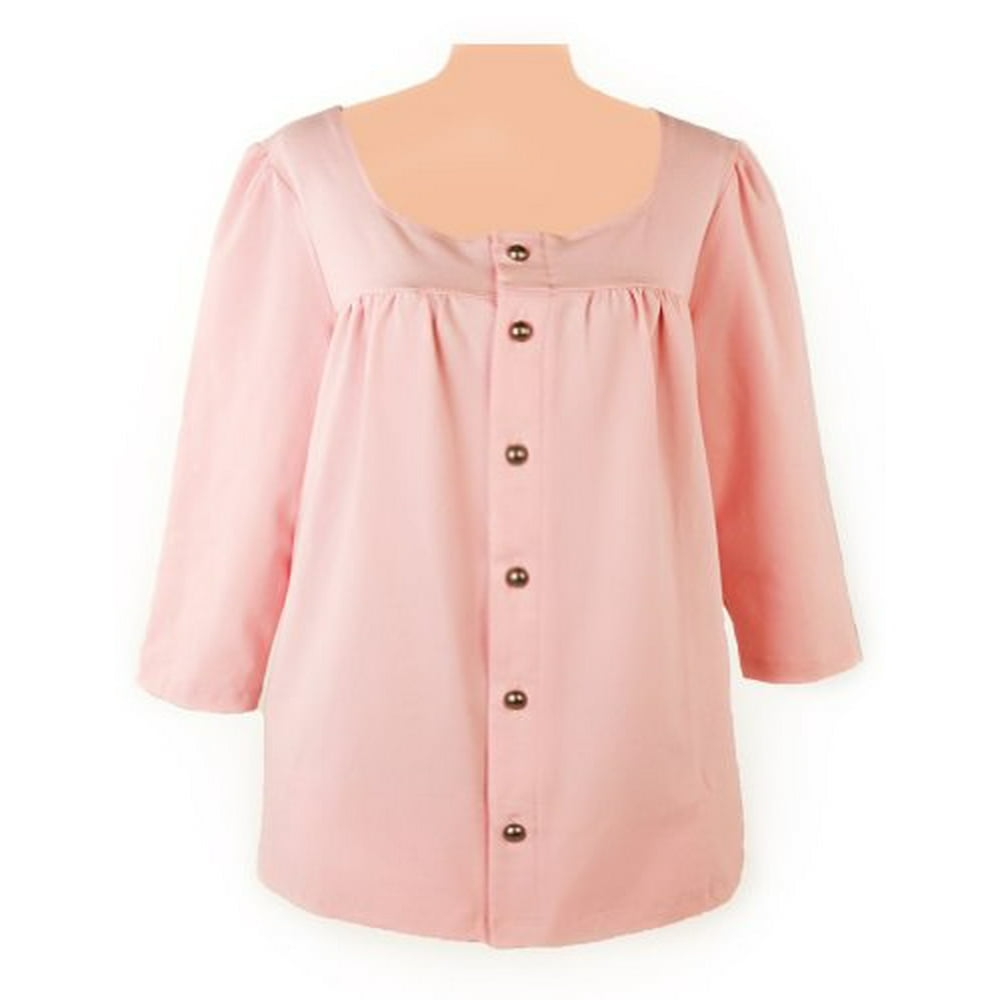 Post-op Top - Post-op Top Dianne Long Sleeve Shirt (Large, Pink ...