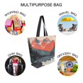 thumbnail image 7 of FORMRS Womens Canvas Tote Bag with Zipper Inner Pocket Shoulder Handbag, Mountains at Dawn, 7 of 7