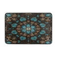 thumbnail image 5 of Wobogo Turquoise Mandalas Bathroom Shower Curtain Set with Floor Mat and Hooks Ultra Waterproof Visible Slider Beads, 5 of 7