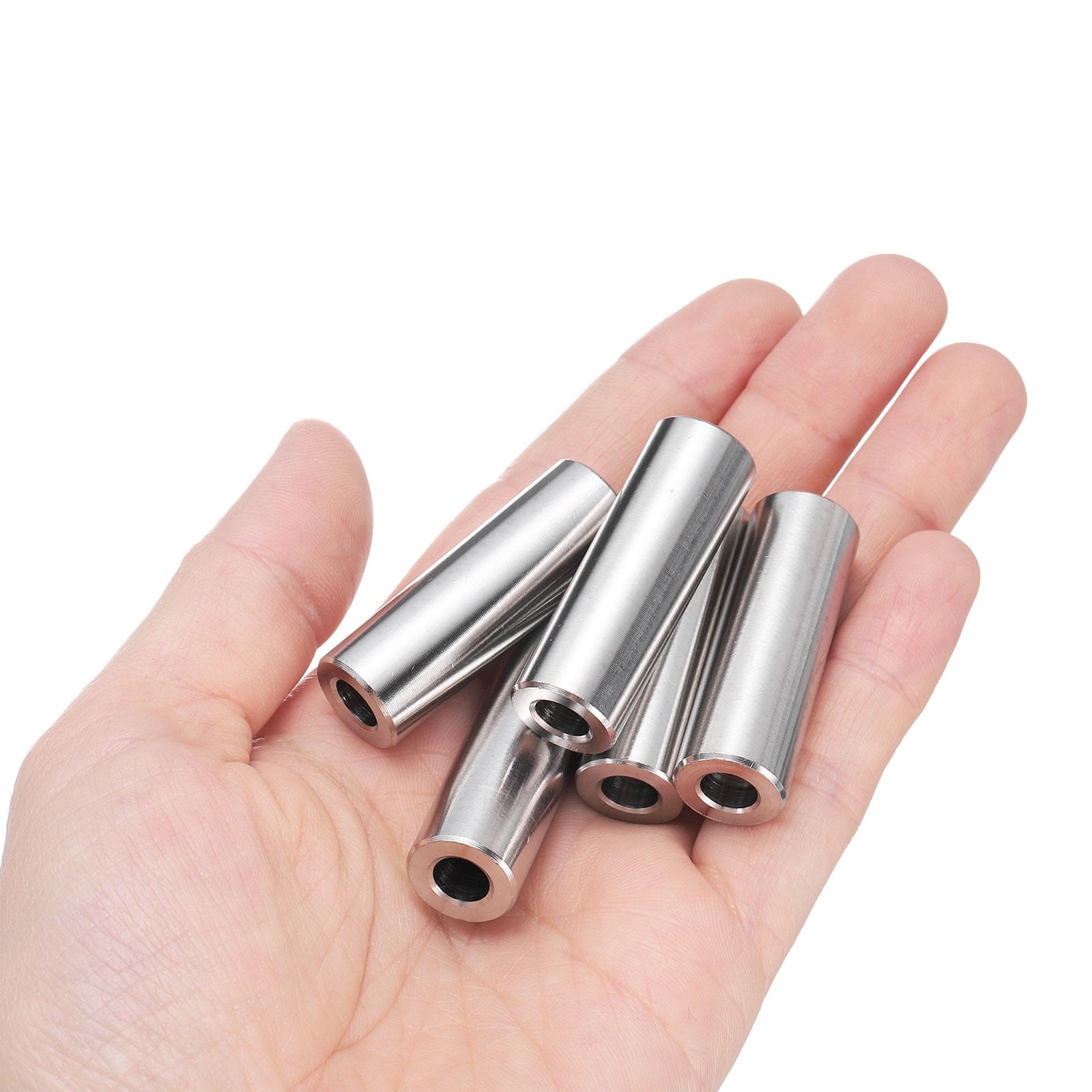 10 Packs Stainless Steel Spacer 1/4" Bore x 5/8" OD x 2" Length