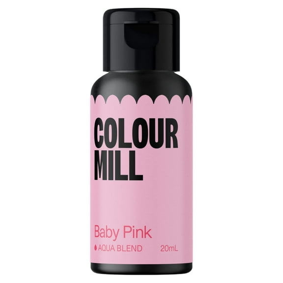 Colour Mill Aqua Blend Water-Based Food Coloring, 20 Milliliters Baby Pink